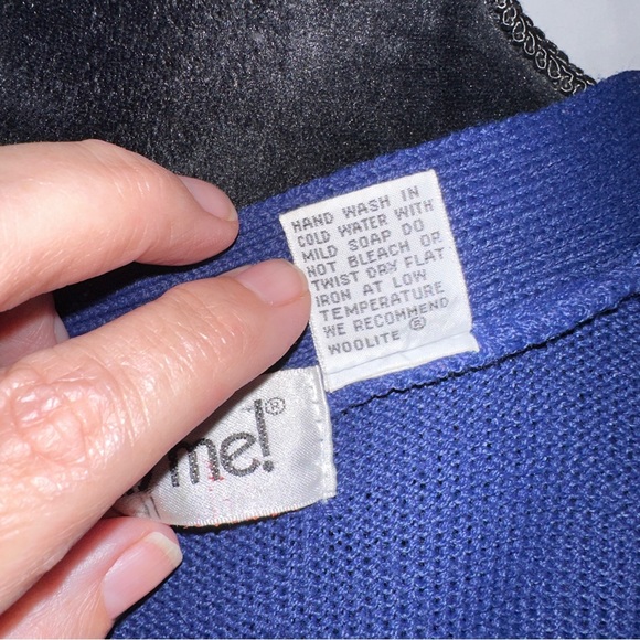 That's Me Vintage Cardigan Sweater Womens Medium Short Sleeve Floral Embroidery - Picture 9 of 9